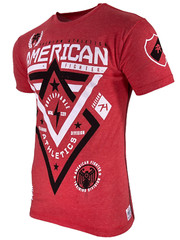 American Fighter Men’s T-shirt Alaska Red Crew neck Athletic XS-5XL
