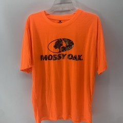 New Mossy Oak Blaze Orange With Camo Graphic Lightweight T Shirt Size Large
