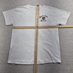 Pirate Cove Resort Shirt Mens M White Route 66 Classic Car Beach Graphic Tee