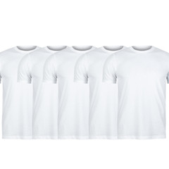 3 Pack Unisex 100% Polyester T-Shirt White Black Best for Sublimation, DTG & DTF