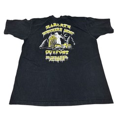 Harley-Davidson Northern Most Outpost Fairbanks Alaska Black T-Shirt Large VTG
