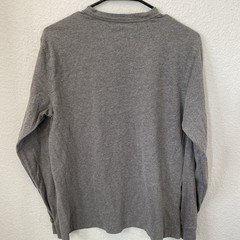 George Mens T-Shirt Size M Gray Crew Neck Long Sleeves . #S