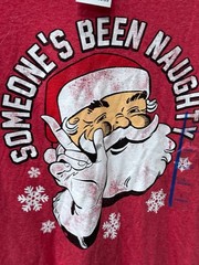 NWT Fifth Sun Santa Claus Someone Been Naughty TEE T SHIRT Large L