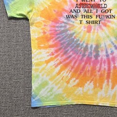 Travis Scott Astroworld Festival Shirt Large Tie Dye Where Were You 2018 Rap Tee