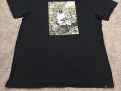 Jordan Nike Shirt Mens Large Black MJ Nike Air Big Swoosh Logo Spell Out