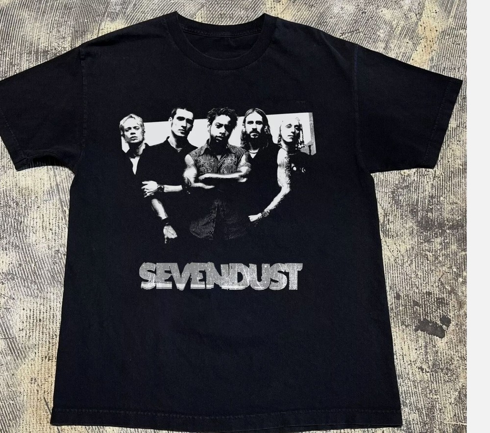 NEW Seasons — Sevendust Short Sleeve Black All Size T-Shirt