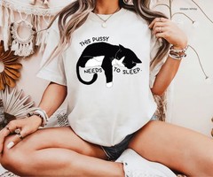 Funny Cat Shirt I Just Need To Sleep Cute Sleepy Cat Lover Gift Introvert Tee