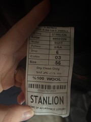 Stanlion Suit Jacket and Pants. Affordable Luxury Brand. Size 56