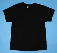 New Gildan Heavy Cotton T-Shirt Black Size L.