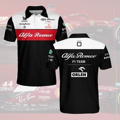 Alfa Romeo Racing F1 Team ORLEN Polo Shirt, Alfa Romeo F1 Racing Shirt, Fomula 1