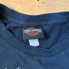 2008 Harley Davidson Dubai UAE Dealer Tee Shirt Large Eagle Bar Shield Faded