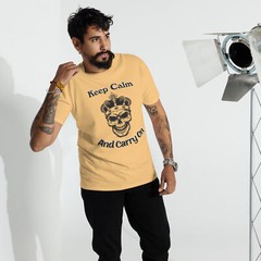 Keep Calm – 100% combed ring-spun cotton premium heavyweight tee