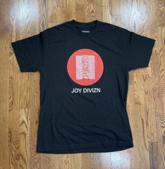 Pleasures T Shirt Short Sleeve Black Pink Floyd Mens Size L Joy Division
