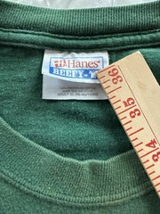 VTG Hanes Beefy-T Green Lantern Green Cotton Knit Long Sleeve Tee – Men’s XL