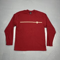 Vintage Nike Golf Long Sleeve Tshirt Red Gold Y2K Casual Sporty VTG