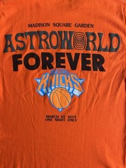 TRAVIS SCOTT ASTROWORLD NEW YORK KNICKS MSG EXCLUSIVE Medium Rap Music NBA Rare