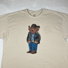 Cowboy T-Shirt Polo Bear Style T-Shirt Style Casual Graphic T-Shirt XL