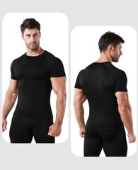 Men’s Compression Shirts, Compression Shirts for Men Short Sleeve Athletic, Q…
