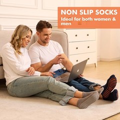Grip Socks for Women & Men Non Slip Grippy Sticky Anti Skid Slipper Sock for …