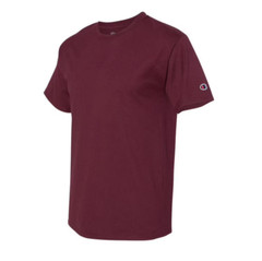 Champion T425 men’s round neck short-sleeved burgundy T-shirt (M size)