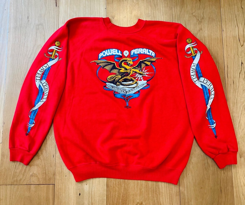 Lance Mountain’s Vintage OG Powell Peralta Banner Dragon Skateboard Sweatshirt
