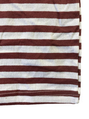 VINTAGE Breton Stripe Sailor Tank Top Shirt Mens XS Red White Russian Telnyashka