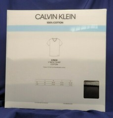 Calvin Klein 4 V-Neck Classic Fit T-Shirts M Black White Gray Cotton SHIPS FREE!