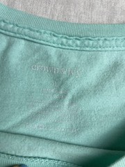 Crown & Ivy Mint Green Mens L Dog Golden Retriever Cotton Coastal Nature T-Shirt