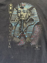 Tutankhamun Egypt Graphic T-shirt Luxor Las Vegas Black Mens Large