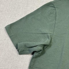 Scotch & Soda Shirt Mens M Green Waffle Crewneck Short Sleeve Stretch Amsterdam