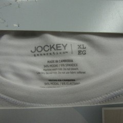 Jockey Generation Mens Crew Neck Modal Stretch T-Shirt 2-Pack White