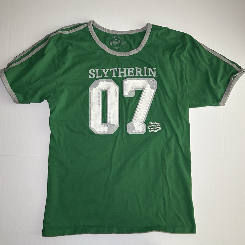 Harry Potter Slytherin Draco Malfoy 07 Shirt Adult XXL **Fits Like Large** Green