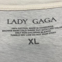 Lady Gaga Mayhem Album Split Face Photo Synth-Pop T-Shirt XL