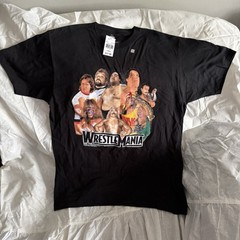 WWE Wrestle Mania Super Stars Legends Retro Graphic Shirt Hulk Hogan Andre Giant