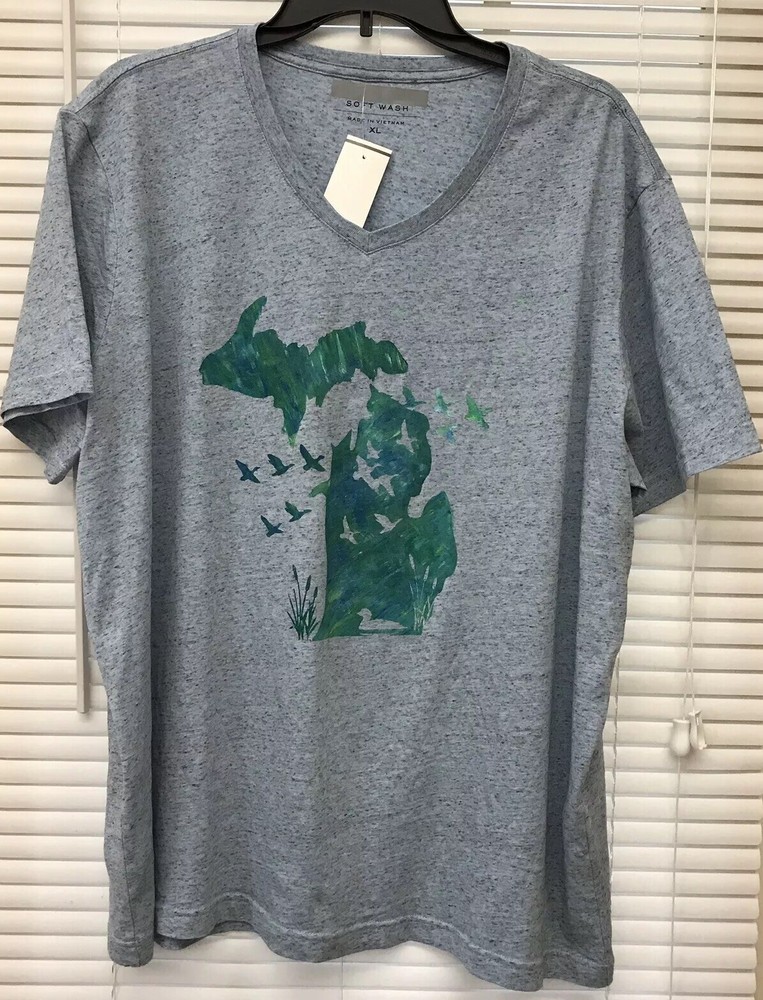 Hand Painted State Of Michigan w/ Ducks New XL Other Designs Available Free S/H