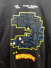Pac-Man LS Black T-Shirt, C-Life Group, Large