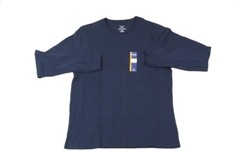 George Men’s Pick Color Long Sleeve Crew-Neck Solid Plain T-Shirts Tee: S-XL