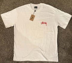 Stussy Shirt Beat The Street Crazy tee – White Size L Double Sided ✅