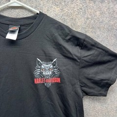 Harley Davidson Shirt Men Large Black Spell Crewneck Wolf Biker 2018 Motorcycle