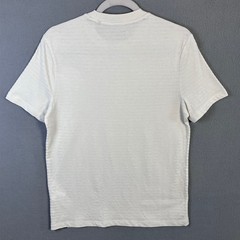 Perry Ellis Textured Short Sleeve Men’s T-Shirt Size S Silver Birch NWT