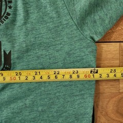 American Fighter Double Sided Graphic T-Shirt Turquoise Size 3XL/XXXL