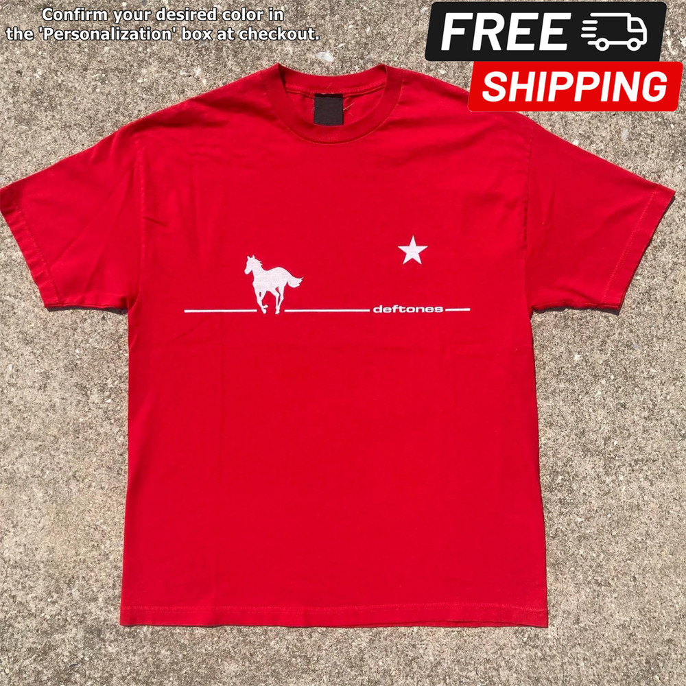 Vintage 2000s Deftones White Pony Red Unisex T-shirt Size S-5XL