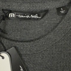 Travis Mathew Cloud Waffle Shirt Men S Charcoal Heather Long Sleeve Golf NWT