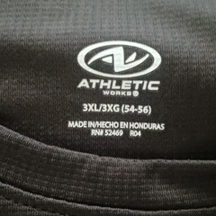 Men’s Black Shirt 3XL Active Short Sleeve Athletic Works DriWorks