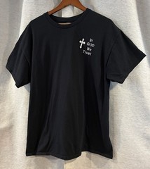In God We Trust Gildan Tag T-Shirt Size XL Religious Wear Heavy Cotton