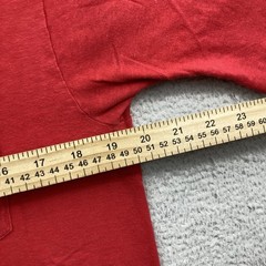 Vintage BVD T Shirt Men XL Red Short Sleeve Selvedge Pocket 60s