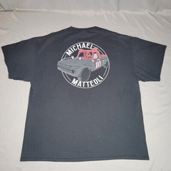 Michael Matteoli Shirt Mens Extra Large Black Pro Truck #10 Auto Racing Sprint