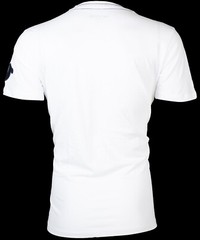 $79 TRUE RELIGION White UNIVERSITY OF TR Short Sleeve Applique Graphic T-shirt