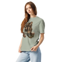 Bigfoot Shoe Shopping Comfort Colors T-Shirt Funny Cryptid Sasquatch Tee S-4XL