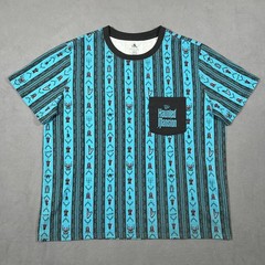 Disney The Haunted Mansion Glow in The Dark Pocket T-Shirt XL Blue Black AOP